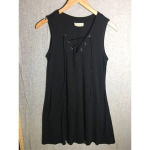 Womens Bobbie Brooks Dress CrissCross Detail Sleeveless Little Black Dress LBD